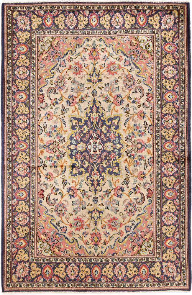 Persian Rug Qum 204x131 204x131, Persian Rug Knotted by hand