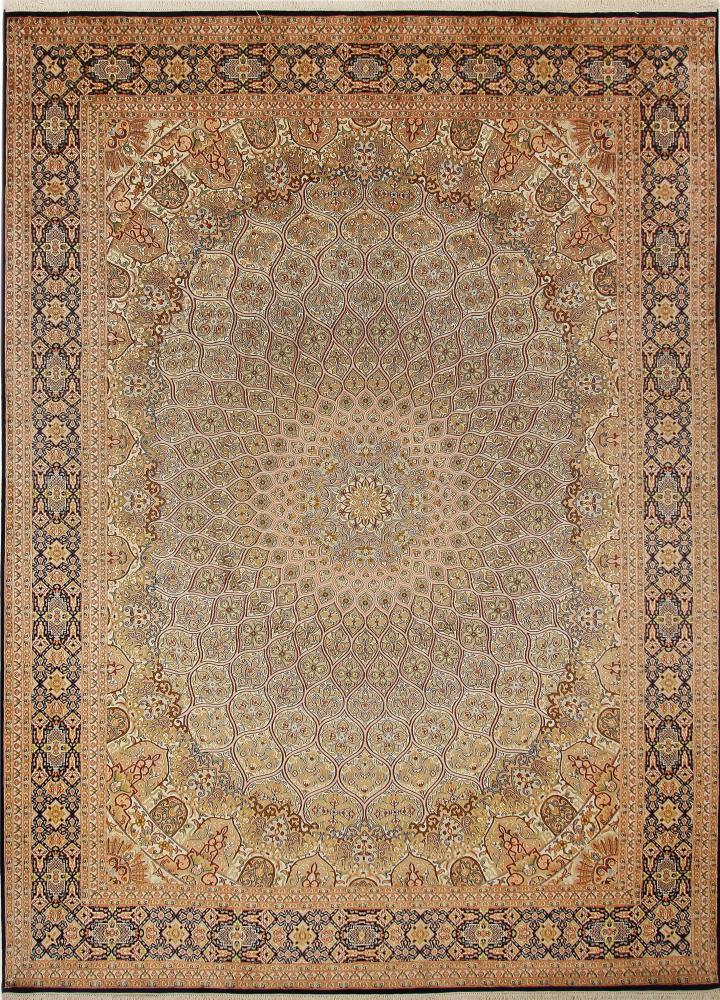 Tappeto indiano Cachemire di Seta 334x246 334x246, Tappeto persiano Annodato a mano