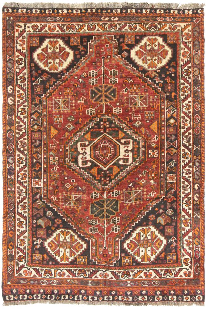 Persisk tæppe Shiraz 169x113 169x113, Persisk tæppe Knyttet i hånden