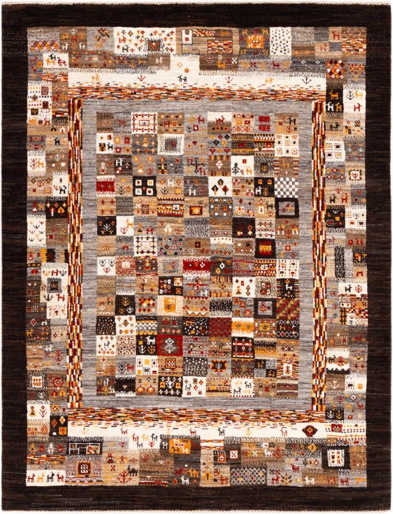 Alfombra persa Persia Gabbeh Loribaft Nowbaft 191x147 191x147, Alfombra persa Anudado a mano