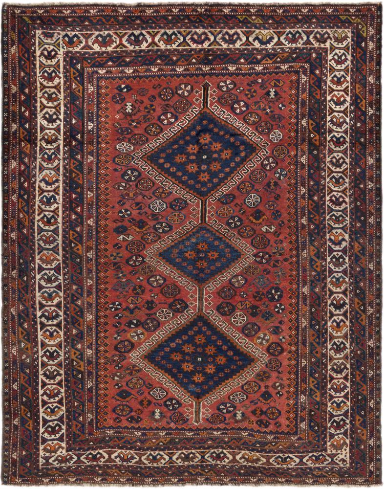 Persian Rug Ghashghai Old 196x155 196x155, Persian Rug Knotted by hand