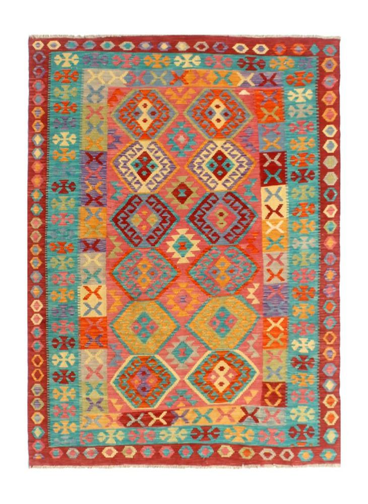 Afghan rug Kilim Afghan 8'1"x5'6" 8'1"x5'6", Persian Rug Woven by hand