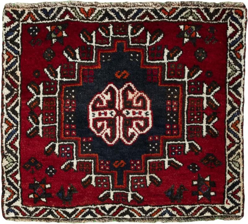 Persian Rug Shiraz 61x70 61x70, Persian Rug Knotted by hand