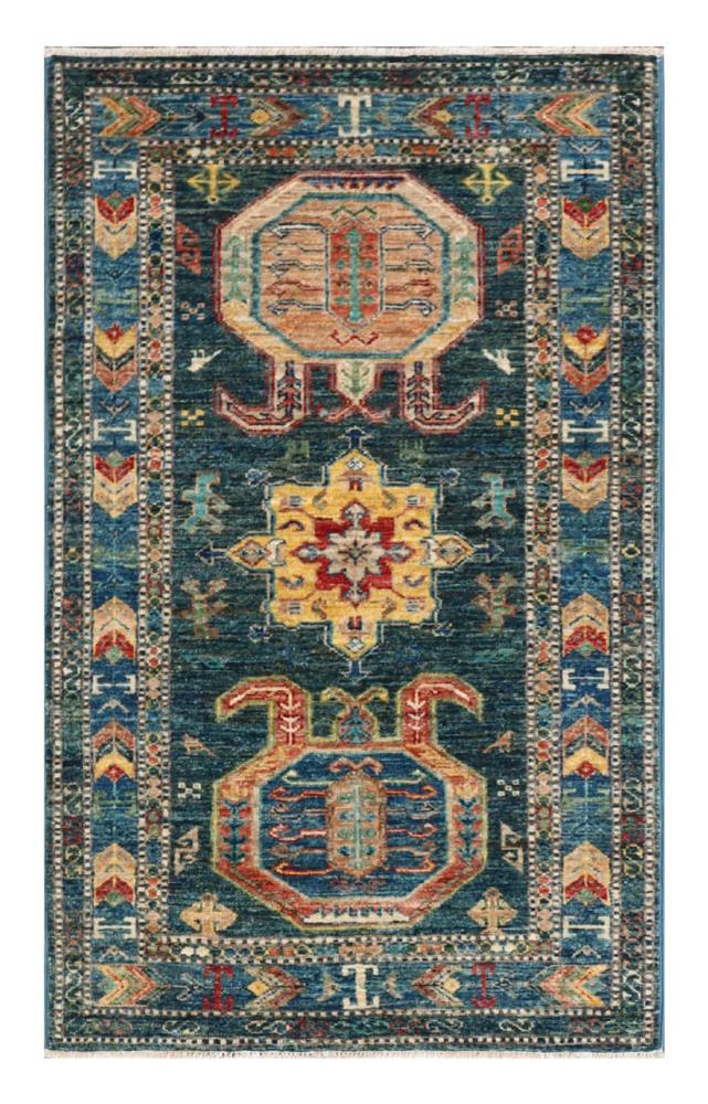 Covor afgan Kazak Ghazni 127x78 127x78, Covor persan Lucrate de mână