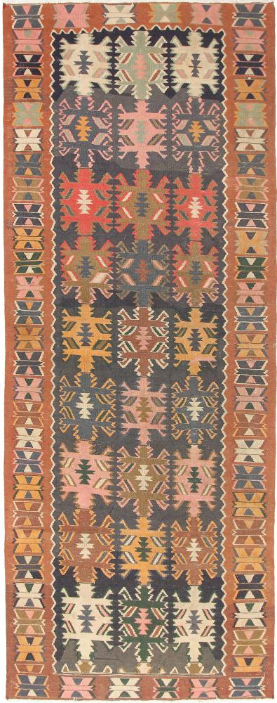 Tapete persa Kilim Fars Azerbaijan Antigo 385x153 385x153, Tapete persa Tecido à mão