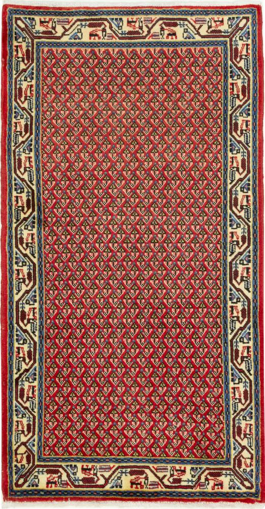 Tapete persa Sarough 123x63 123x63, Tapete persa Atado à mão