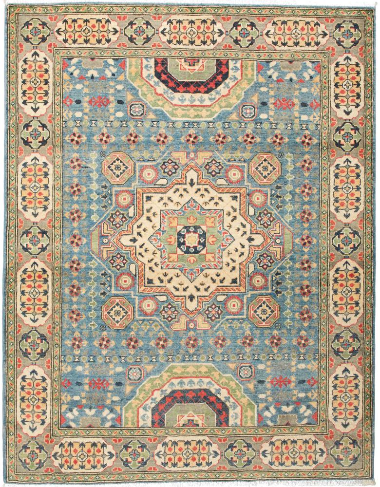 Afghan rug Kazak Limited 196x152 196x152, Persian Rug Knotted by hand