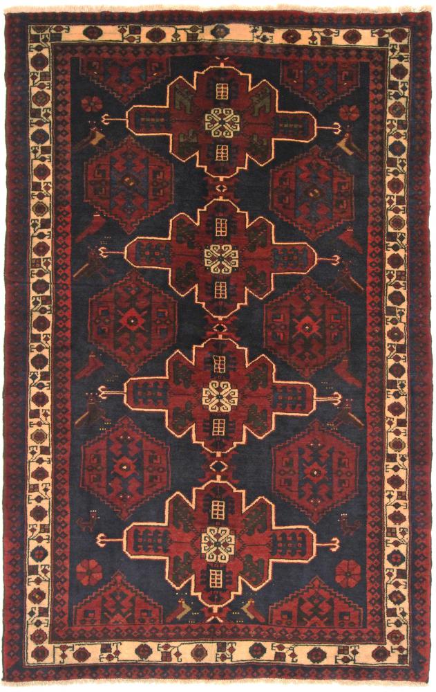 Persisk tæppe Shahsavan 219x139 219x139, Persisk tæppe Knyttet i hånden