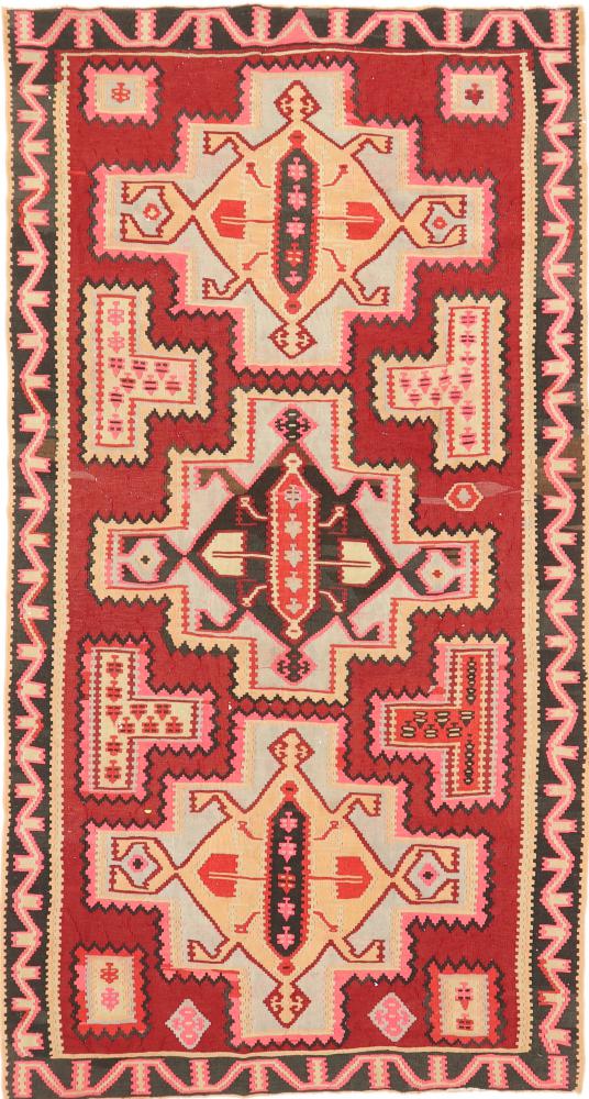 Tapete persa Kilim Fars Azerbaijan Antigo 293x155 293x155, Tapete persa Tecido à mão