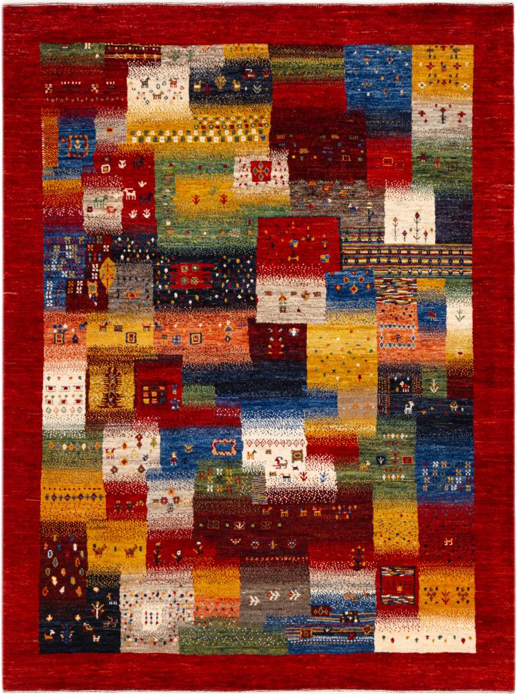 Tapete persa Persa Gabbeh Loribaft Nowbaft 197x151 197x151, Tapete persa Atado à mão