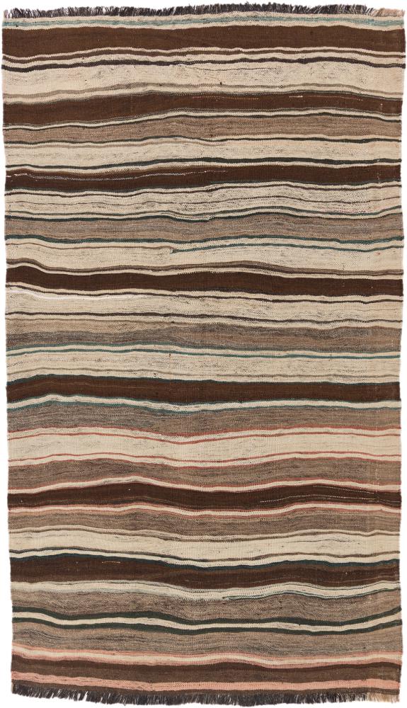 Tapis persan Kilim Fars 260x150 260x150, Tapis persan Tissé à la main