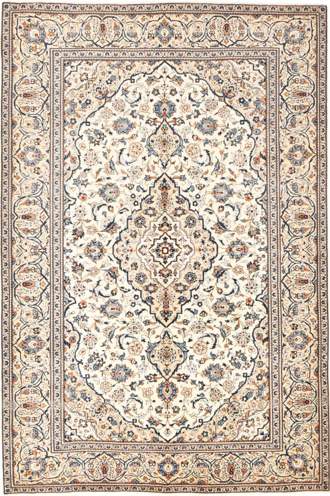 Persian Rug Keshan 9'7"x6'5" 9'7"x6'5", Persian Rug Knotted by hand