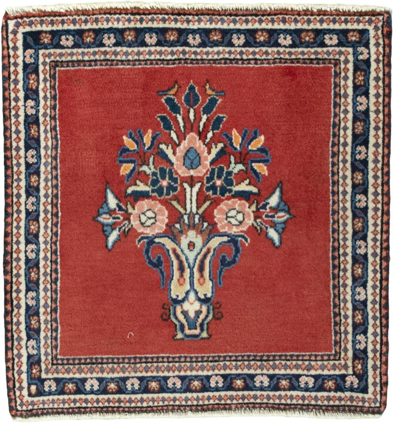 Persian Rug Sarouk 61x59 61x59, Persian Rug Knotted by hand
