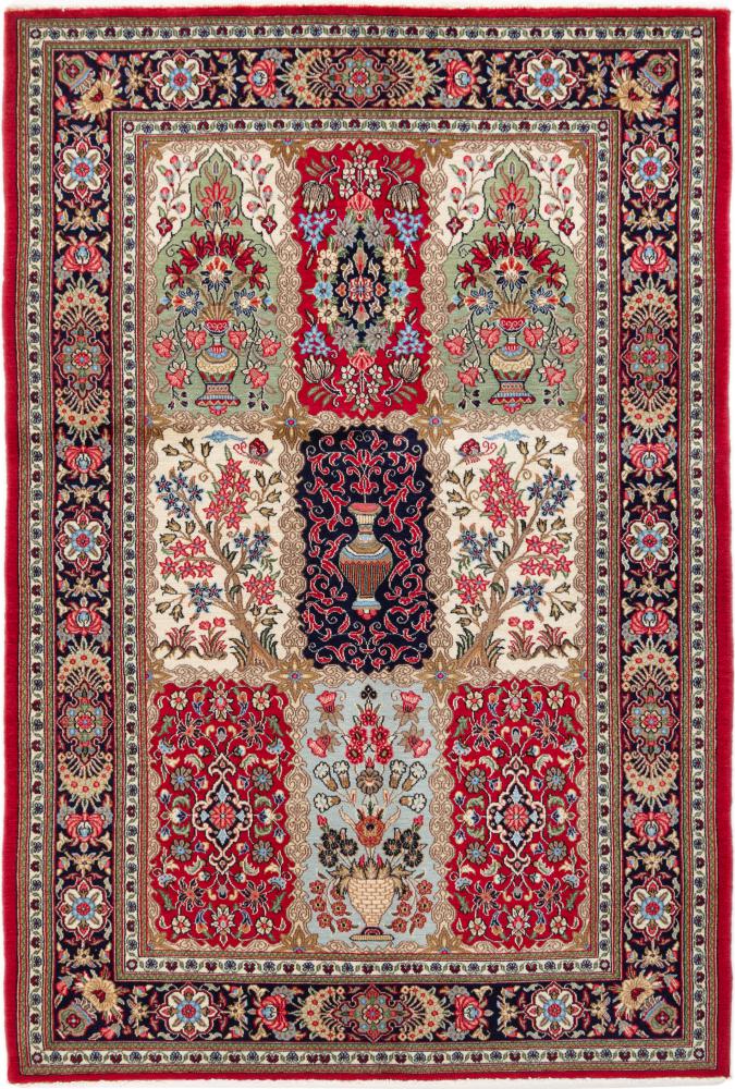 Persian Rug Qum 208x138 208x138, Persian Rug Knotted by hand