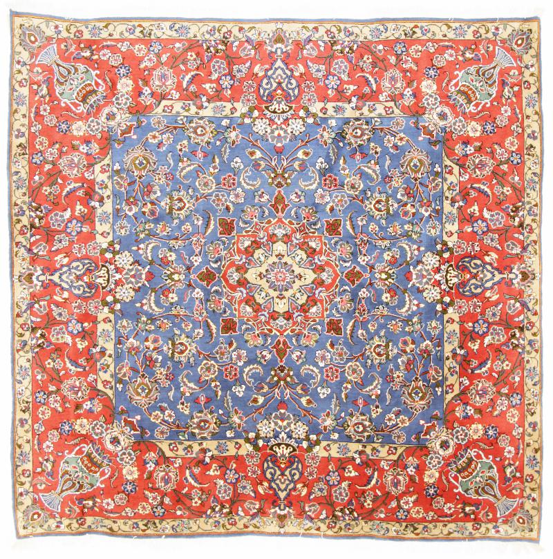 Persian Rug Yazd 254x248 254x248, Persian Rug Knotted by hand