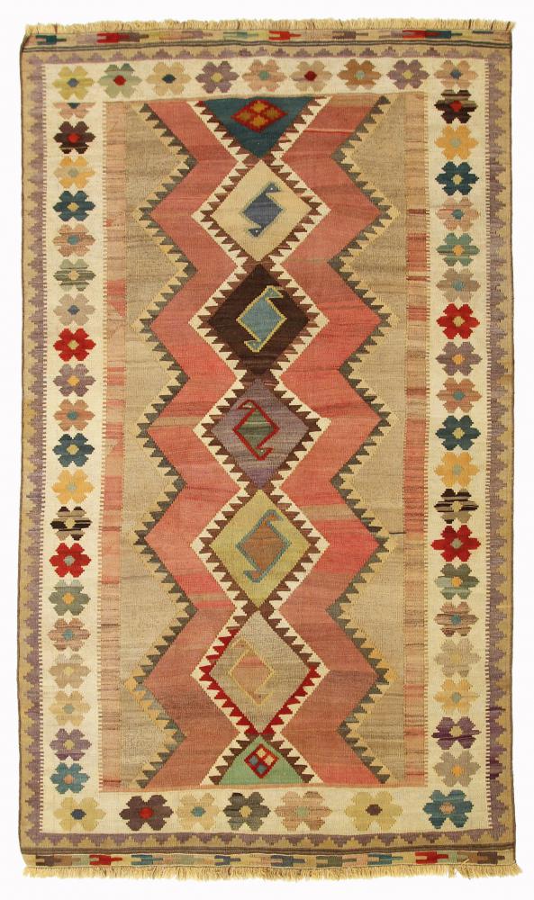 Tapete persa Kilim Fars Old Style 8'4"x4'11" 8'4"x4'11", Tapete persa Tecido à mão