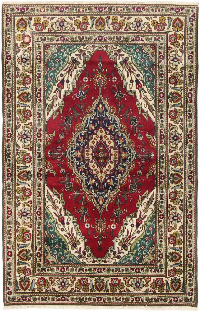 Tapete persa Tabriz 166x105 166x105, Tapete persa Atado à mão