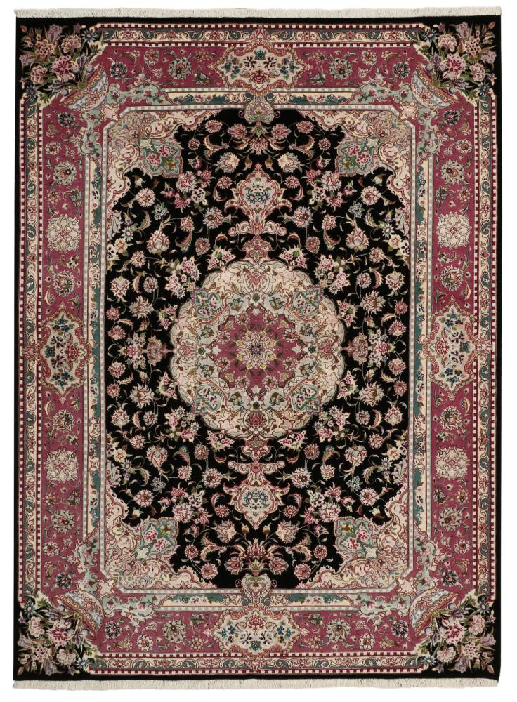  ペルシャ絨毯 タブリーズ 60Raj 絹の縦糸 202x149 202x149,  ペルシャ絨毯 手織り