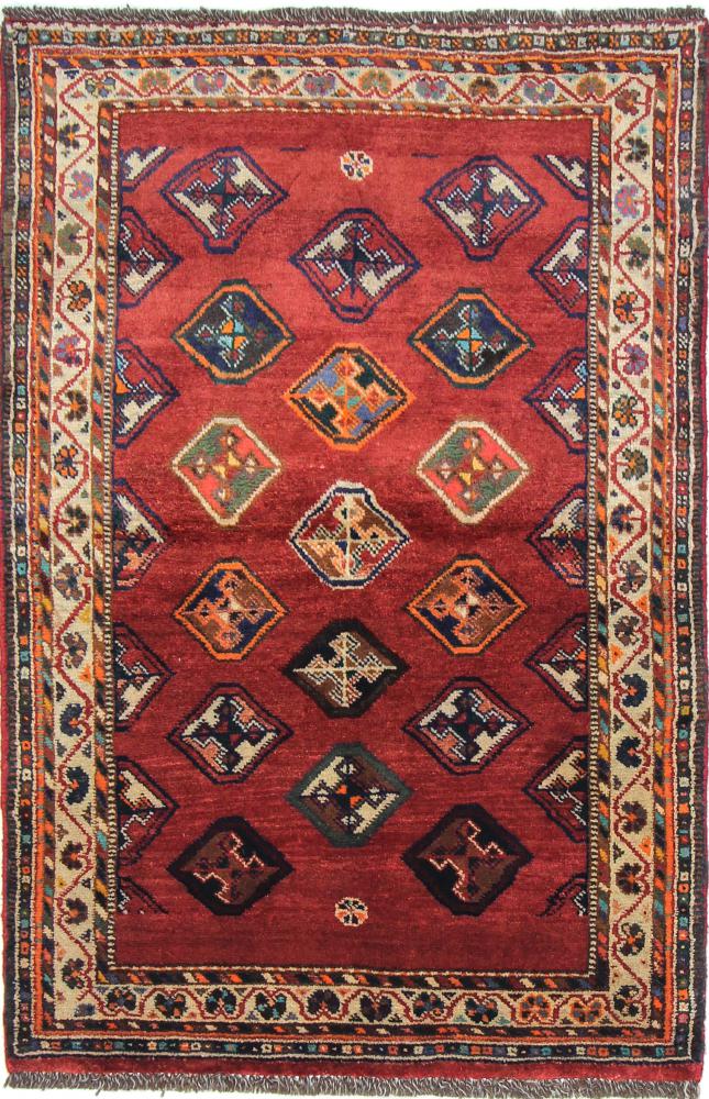 Persisk tæppe Shiraz 143x94 143x94, Persisk tæppe Knyttet i hånden