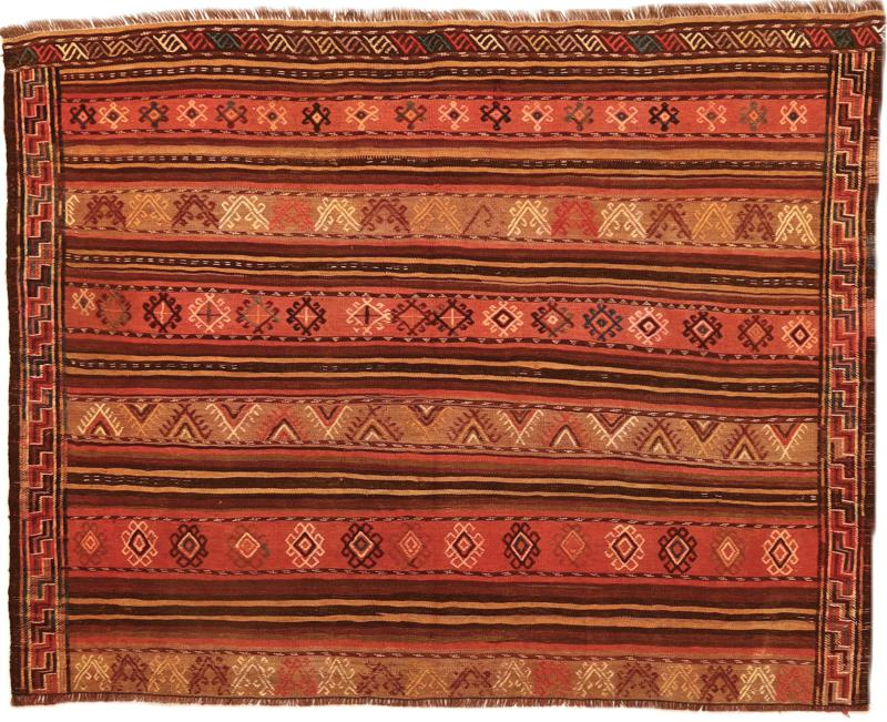 Persisk teppe Kelim Fars 163x128 163x128, Persisk teppe Handwoven 