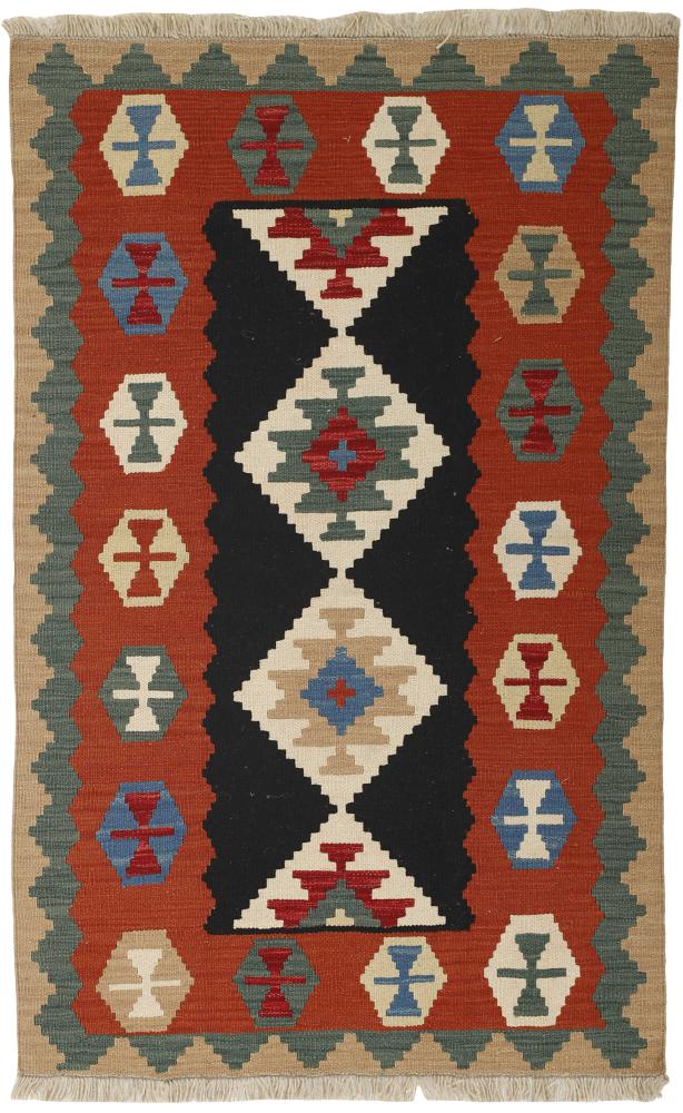 Tapete persa Kilim Fars 157x101 157x101, Tapete persa Tecido à mão