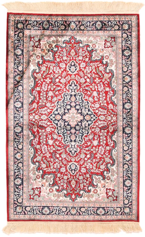 Indischer Teppich Kaschmir Seide 120x81 120x81, Perserteppich Handgeknüpft