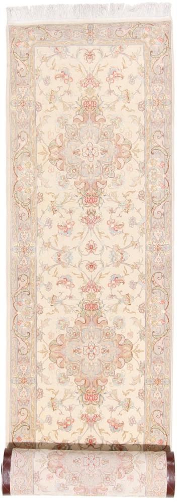 Tapis persan Tabriz 50Raj 401x79 401x79, Tapis persan Noué à la main
