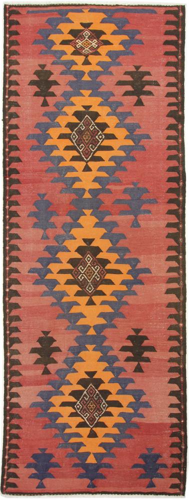 Tapete persa Kilim Fars Azerbaijan Antigo 397x137 397x137, Tapete persa Tecido à mão