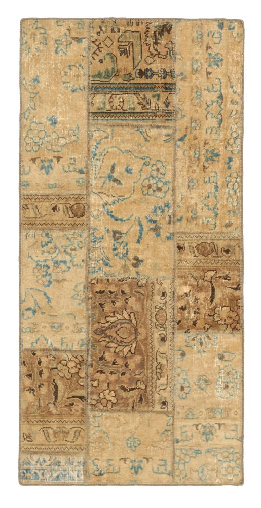 Persian Rug Patchwork 155x75 155x75, Persian Rug Knotted by hand