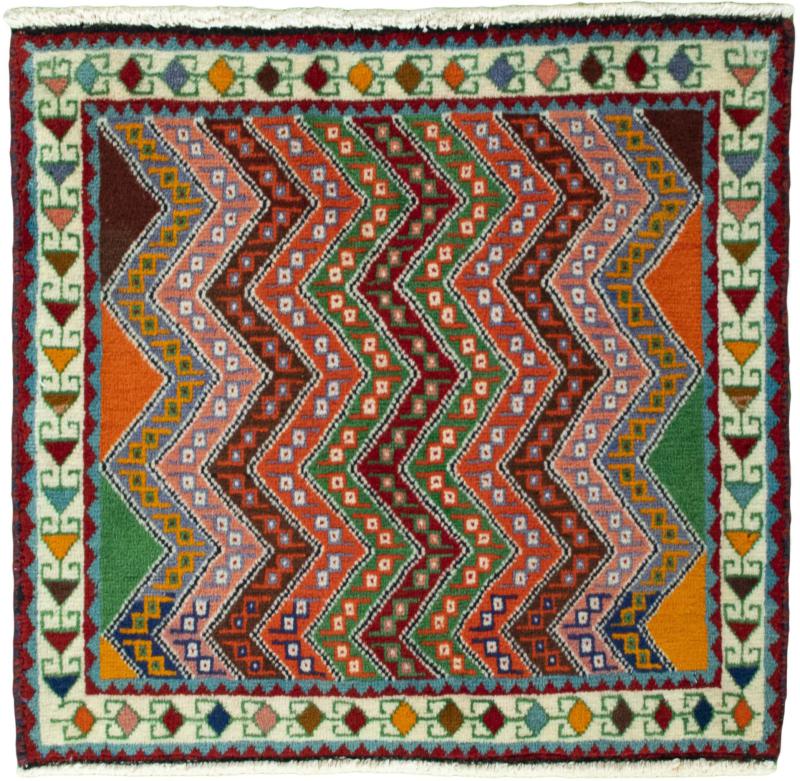 Persian Rug Shiraz 61x62 61x62, Persian Rug Knotted by hand