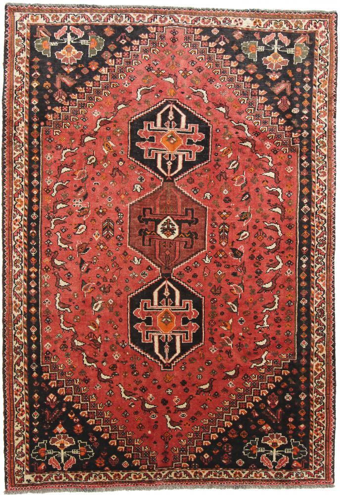 Tapete persa Shiraz 263x182 263x182, Tapete persa Atado à mão