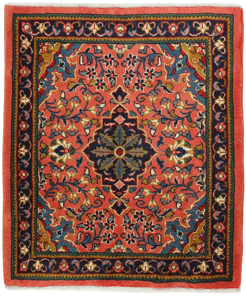 Indiaas tapijt Sarough 81x68 81x68, Perzisch tapijt Handgeknoopte