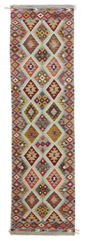 Afghansk tæppe Kelim Afghan 296x84 296x84, Persisk tæppe Håndvævet