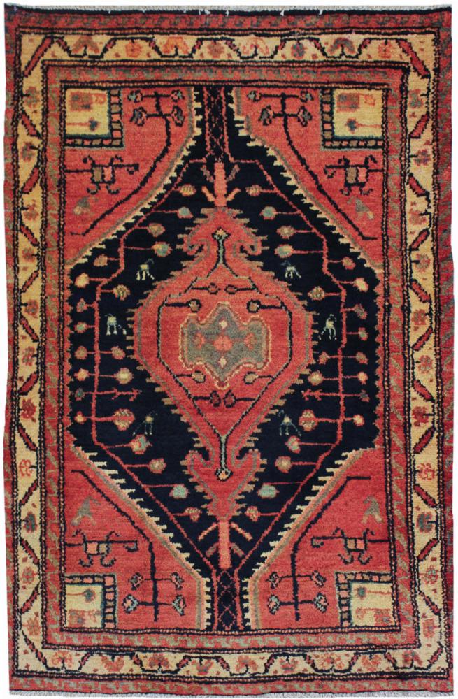 Persisk tæppe Hamadan 131x87 131x87, Persisk tæppe Knyttet i hånden