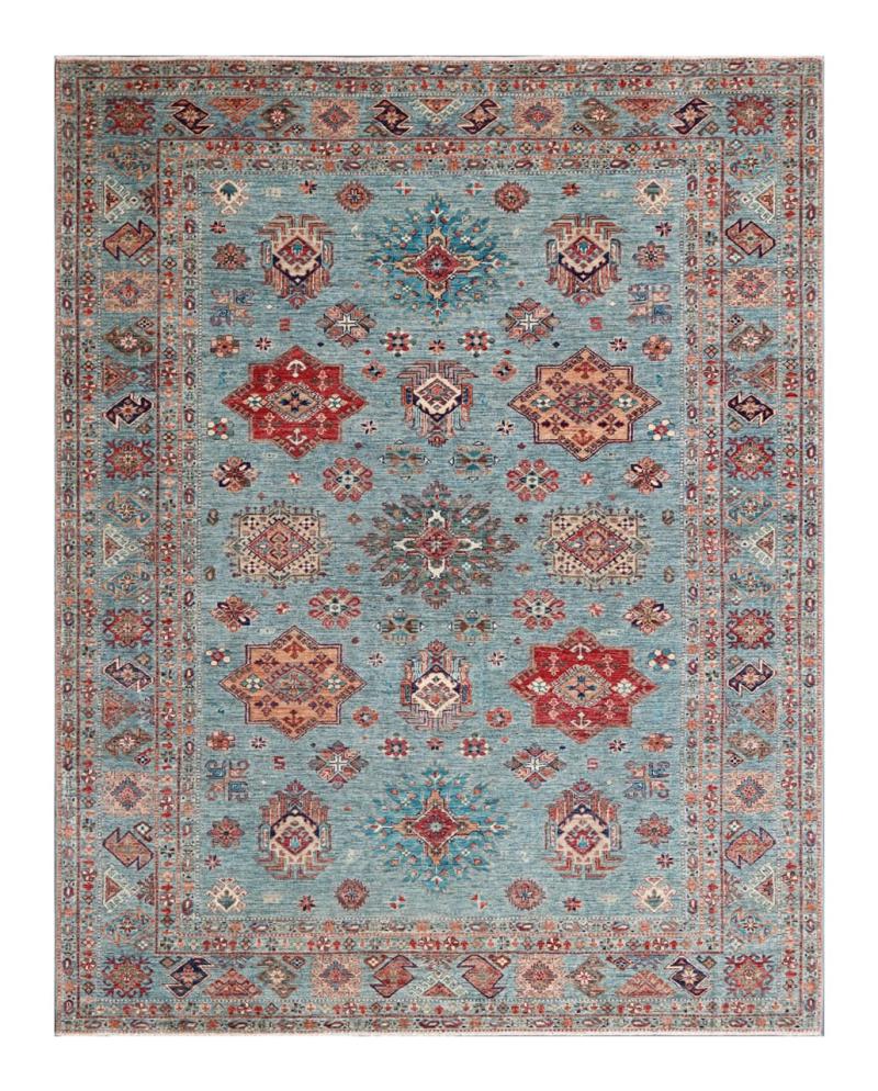 Afghansk tæppe Kazak Ghazni 307x243 307x243, Persisk tæppe Knyttet i hånden