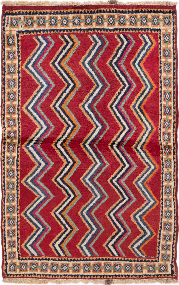 Covor persan Persia Gabbeh Ghashghai 156x98 156x98, Covor persan Lucrate de mână