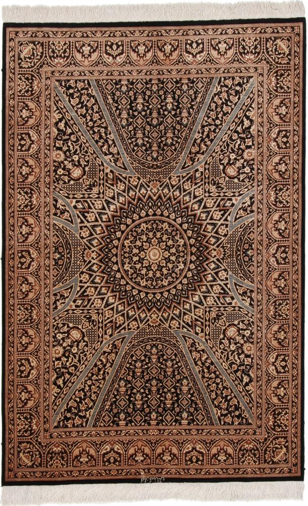 Perzsa szőnyeg Ghom Selyem 4'11"x3'3" 4'11"x3'3", Perzsa szőnyeg Kézzel csomózva