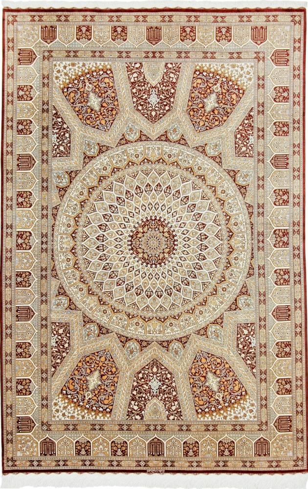 Persian Rug Qum Silk 300x199 300x199, Persian Rug Knotted by hand