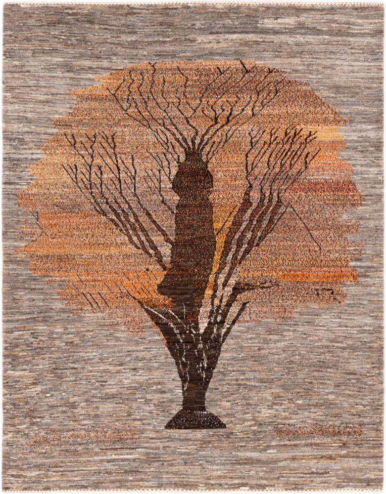 Persian Rug Persian Gabbeh Loribaft Nowbaft 6'1"x4'8" 6'1"x4'8", Persian Rug Knotted by hand