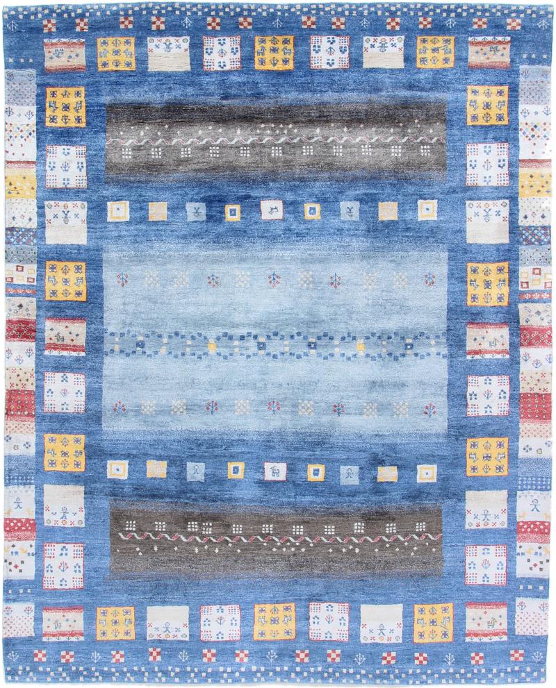 Tapis indien Gabbeh Loribaft 204x255 204x255, Tapis persan Noué à la main
