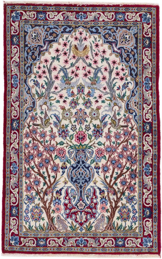 Persian Rug Isfahan Silk Warp 111x71 111x71, Persian Rug Knotted by hand