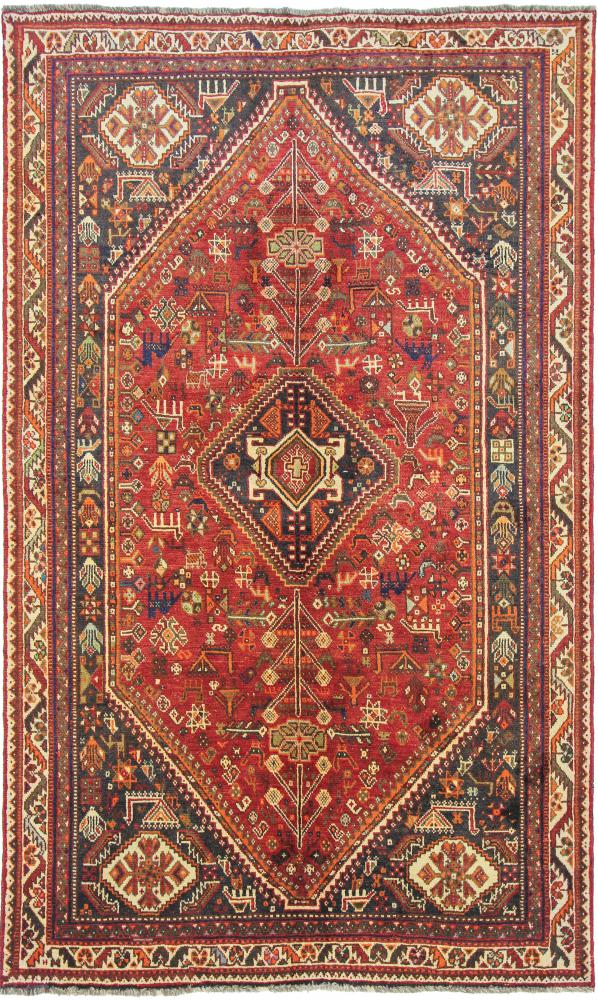 Persisk tæppe Ghashghai 245x151 245x151, Persisk tæppe Knyttet i hånden