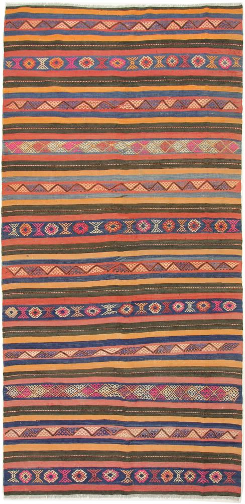 Tapete persa Kilim Fars Azerbaijan Antigo 10'6"x5'1" 10'6"x5'1", Tapete persa Tecido à mão