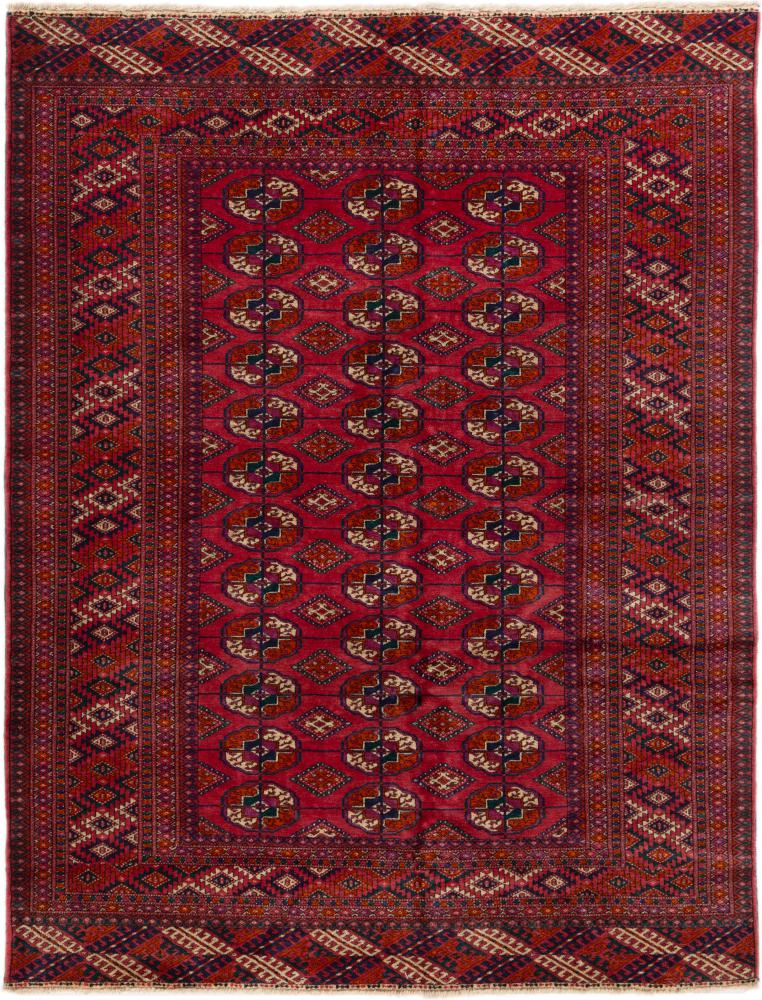 Tapis afghan Turkaman 178x132 178x132, Tapis persan Noué à la main