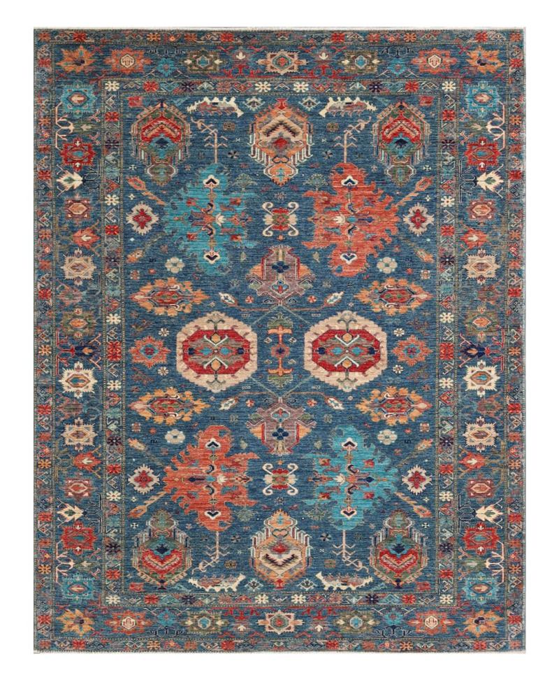 Alfombra afgana Kazak Ghazni 313x249 313x249, Alfombra persa Anudado a mano