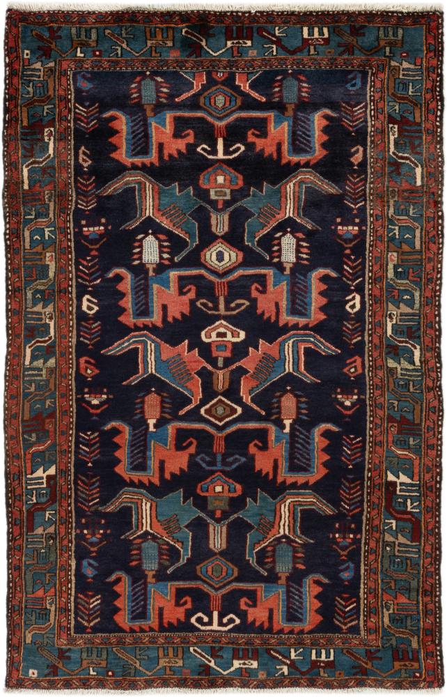 Περσικό χαλί Khamseh 211x134 211x134, Περσικό χαλί Οι κόμποι έγιναν με το χέρι