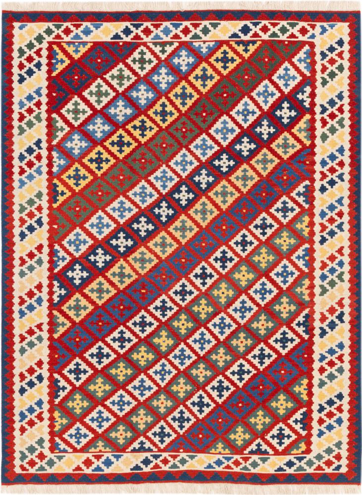 Alfombra persa Kilim Fars Ghashghai 235x179 235x179, Alfombra persa Tejido a mano