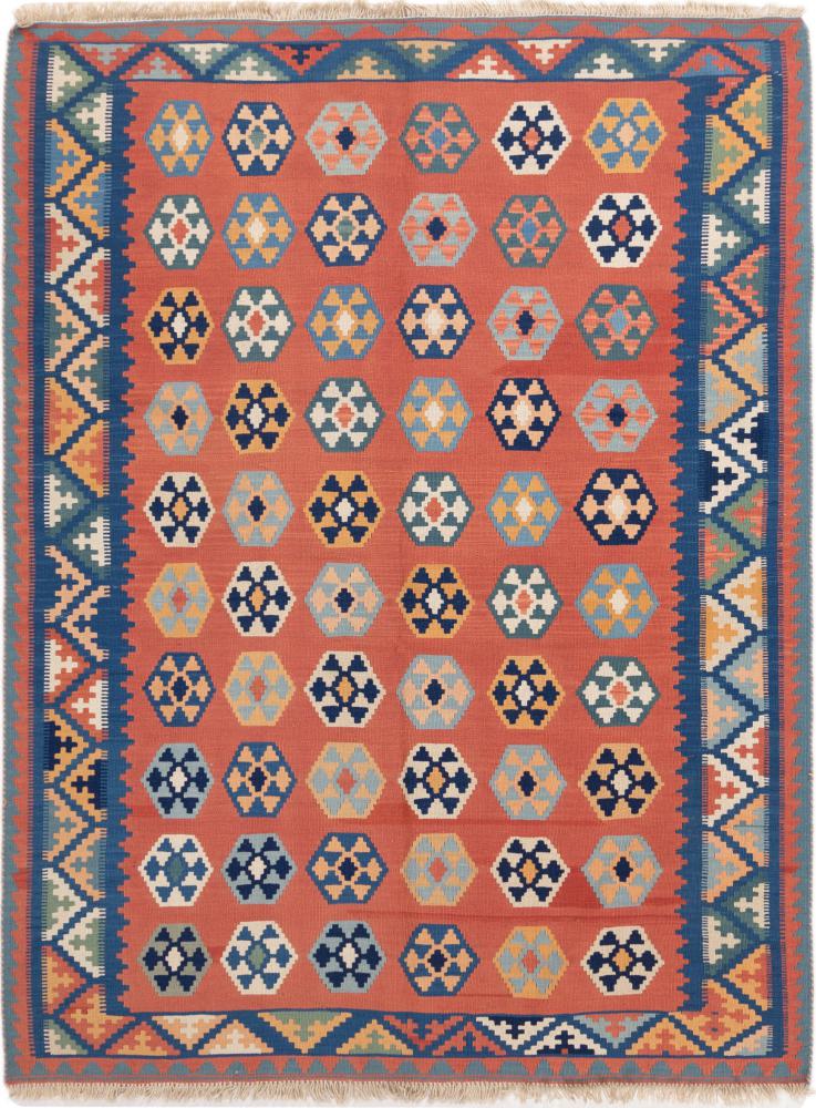 Persisk teppe Kelim Fars 198x150 198x150, Persisk teppe Handwoven 