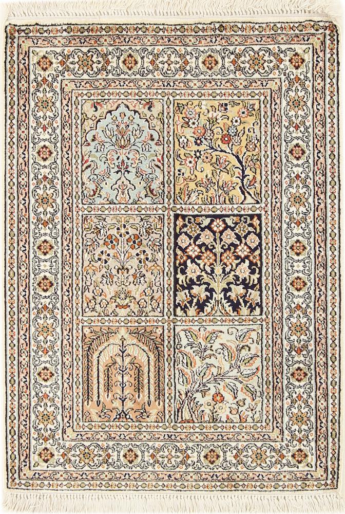 Tappeto indiano Cachemire di Seta 90x65 90x65, Tappeto persiano Annodato a mano