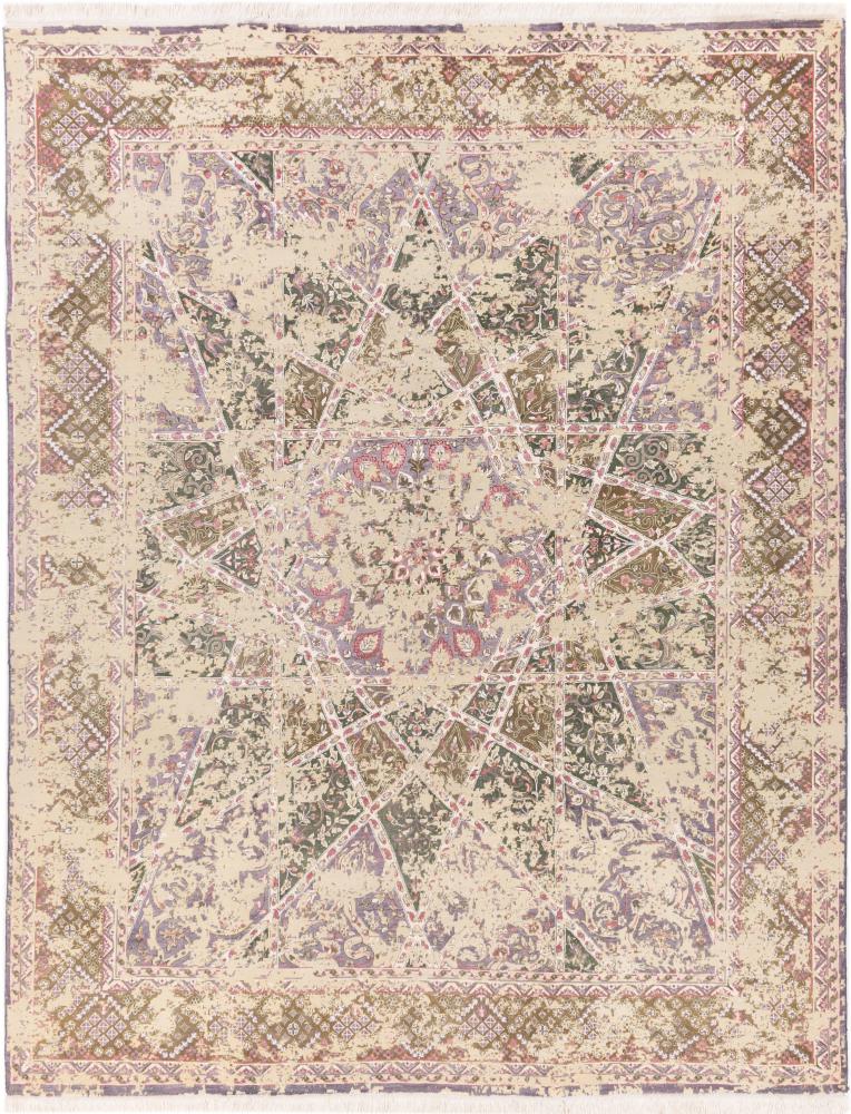 Ινδικό χαλί Sadraa μετάξιnkette 307x240 307x240, Περσικό χαλί Οι κόμποι έγιναν με το χέρι